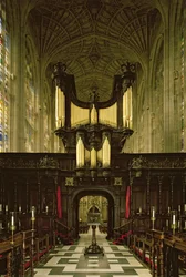 Interieur van kapel met orgel, ca. 1461